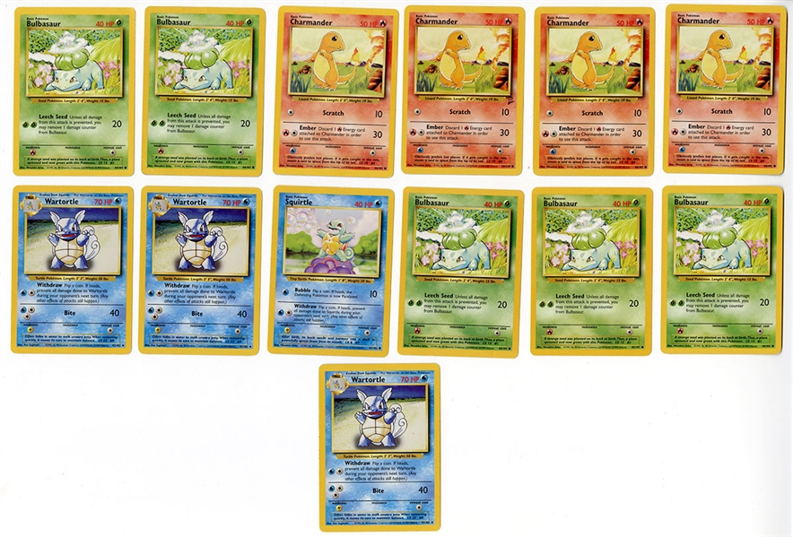 Box of Pokémon Base Set Common Cards