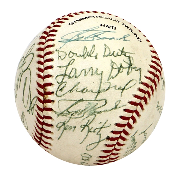 Rare Negro and Major Leaguer Signed Baseball (20)