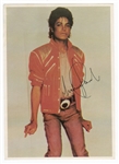 Michael Jackson Signed Picture Card