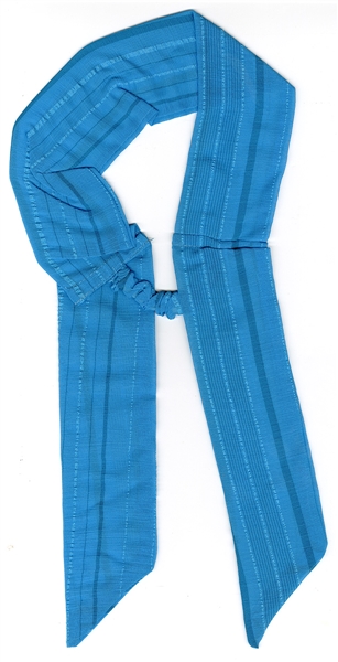 Elvis Presley Owned and Worn Blue Cravat