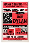 Bob Dylan/Ani DiFranco Original Globe Cardboard Concert Poster