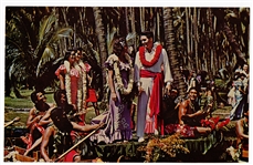 Elvis Presley Rare Blue Hawaii Oversized Postcard