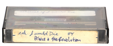 Original Unreleased Cassette Tape of Prince Rehearsing I Would Die For You