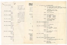 Prince Purple Rain Original Tour Itineraries