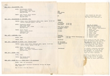 Prince Purple Rain Original Tour Itineraries