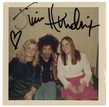 Jimi Hendrix Signed Original 1968 Kodak Snapshot JSA