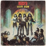 KISS Gene Simmons & Peter Criss Signed “Love Gun” Album