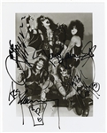KISS S&M Photo Session by Fin Costello -- Signed 8 x 10 Autograph Photo Gene Simmons Ace Frehley Paul Stanley Peter Criss