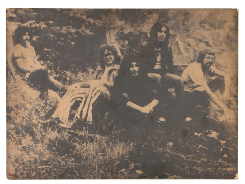 KISS Peter Criss Band Chelsea 1970 Vintage Original Group Cardboard Photo 17.5" x 24" --- One-of-a-Kind -- formerly owned by Peter & Lydia Criss