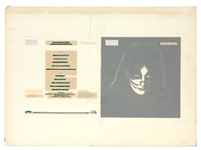 KISS 1978 Peter Criss Solo Album Cover Working Mechanical Production Layout Proof Designed by Dennis Woloch