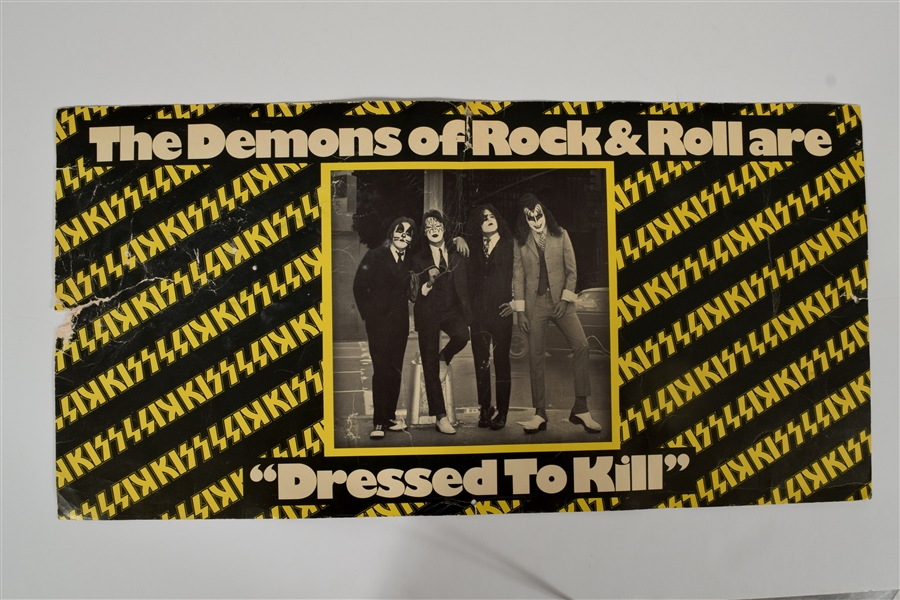KISS Dressed To Kill 1974 Album Promo Display Piece