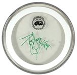 KISS Peter Criss Autograph Signed in Green 10 DW Drums Drumhead