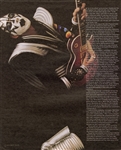 KISS Ace Frehley 1998 Psycho Circus Era Outer Space Theme Guitar Strap with Strap Locks Signed Pin-Up Page & More -- formerly owned by Ace Frehley