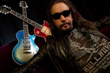 KISS Ace Frehley Gibson Les Paul Guitar Signed Paint Sample Body for Blue Burst Silver Sparkle Finish Approval 1998 -- formerly owned by Ace Frehley