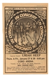 KISS Rock And Roll Over Tour 2-FOOT Newspaper Concert Poster Jan 27 28, 1977 Cobo Arena, Detroit, Michigan