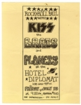 KISS 1973 Hotel Diplomat, New York City Concert Handbill (2)