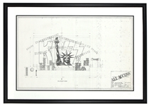 KISS Revenge Tour 1992 Concert Tour Stage Design Blueprints 3 Piece Set -- From the 2001 Official Kiss Auction