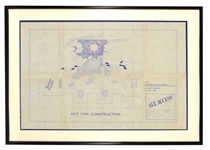 KISS Revenge Tour 1992 Concert Tour Stage Design Blueprints 3 Piece Set -- From the 2001 Official Kiss Auction