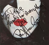 KISS Dynasty Cardboard Poster 1979 Signed Autograph Inscribed To Pixie Esmonde from Gene Simmons Ace Frehley Paul Stanley Peter Criss Bill Aucoin