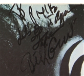 KISS Dynasty Cardboard Poster 1979 Signed Autograph Inscribed To Pixie Esmonde from Gene Simmons Ace Frehley Paul Stanley Peter Criss Bill Aucoin