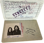 KISS Peter Criss Twice-Signed Original 1970 U.S. Passport with Lydia Criss