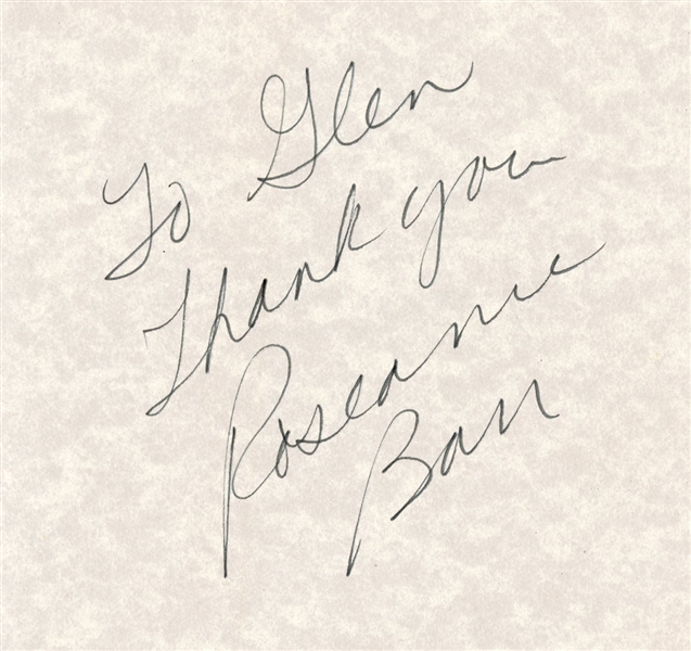 Roseanne Barr and John Goodman Signed “Roseanne: My Life As a Woman” Book