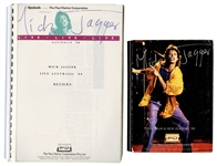 Mick Jagger “Deep Down Under” Tour Travel Bag, Tour Itinerary, Handwritten Set list, Tour Program & More