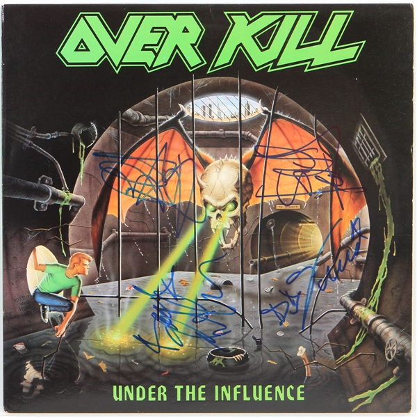 Overkill Band Signed "Under The Influence" Album