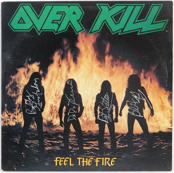 Overkill Signed "Feel the Fire" Album