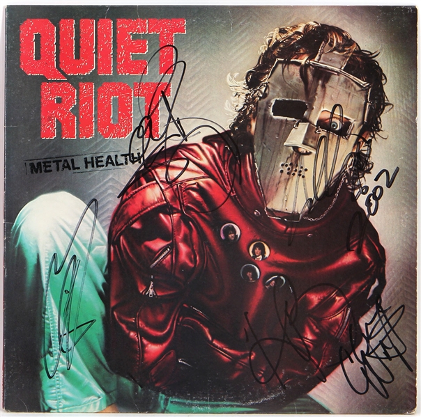 Quiet Riot Band Signed "Metal Health" Album REAL