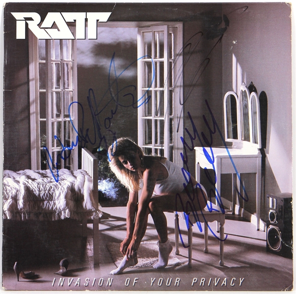 Ratt Band Signed "Invasion of Your Privacy" Album