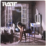 Ratt Band Signed Invasion of Your Privacy Album