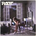 Ratt Band Signed Invasion of Your Privacy Album