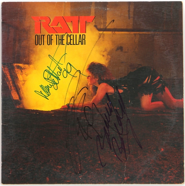 Ratt Band Signed "Out of the Cellar" Album