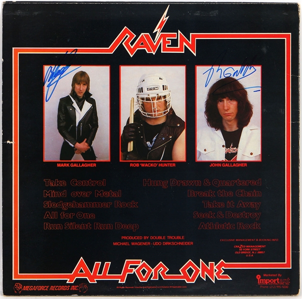 Raven Signed "All For One" Album