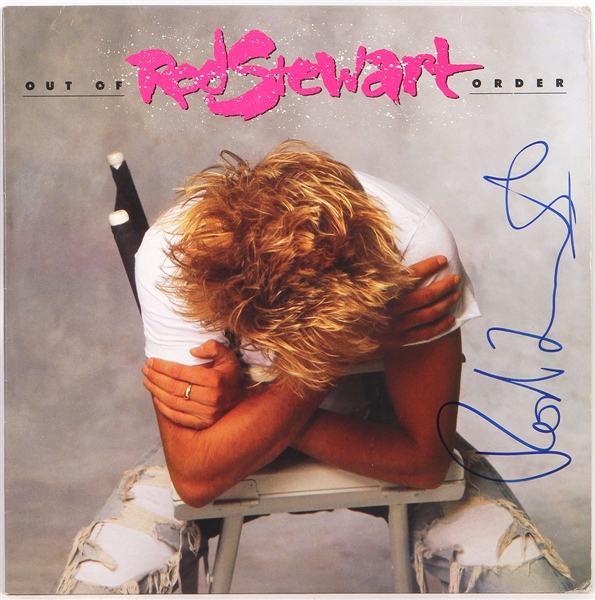 Rod Stewart Signed "Out Of Order" Album