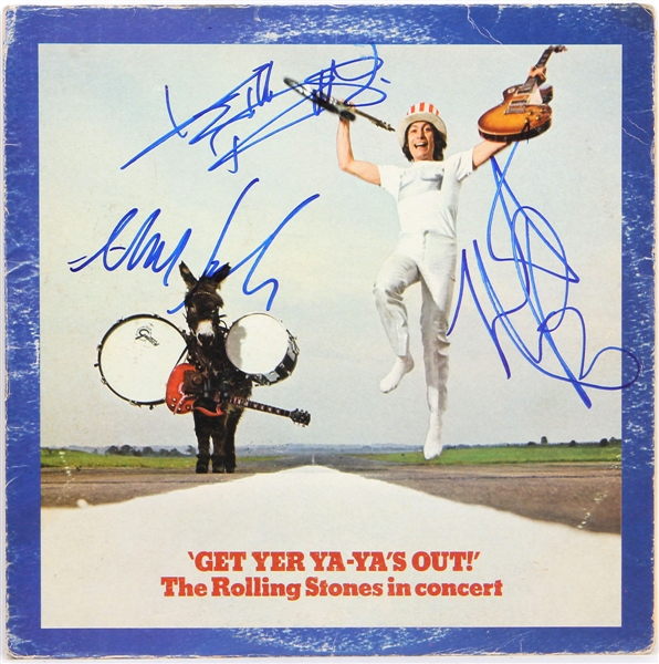 The Rolling Stones Keith Richards & Others Signed “Get Yer Ya-Ya’s Out!” Album REAL