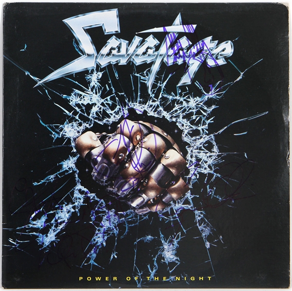 Savatage Signed "Power Of The Night" Album