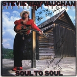 Stevie Ray Vaughan and Double Trouble Signed Soul to Soul Album (4 Signatures) JSA & REAL