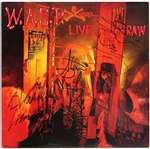W.A.S.P. Band Signed “Live… In The Raw” Album