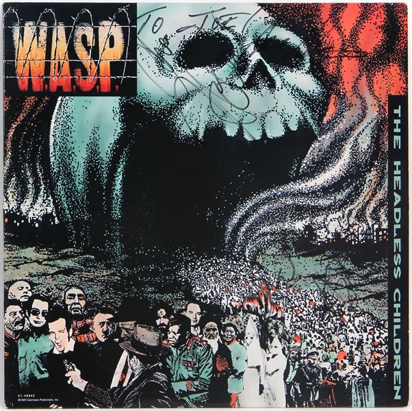 W.A.S.P. Band Signed “The Headless Children” Album