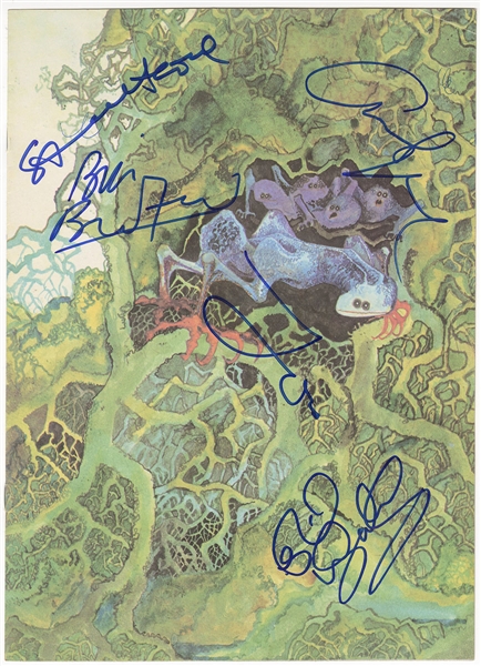YES Band Signed “Fragile” Album Sleeve (5 Signatures) REAL