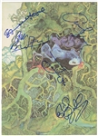 YES Band Signed “Fragile” Album Sleeve (5 Signatures) REAL