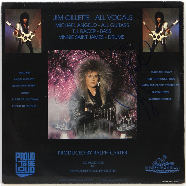 Jim Gillette Signed "Jim Gillette’s Proud To Be Loud" Album