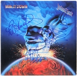 Judas Priest Band Signed “Ram it Down” Album REAL