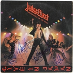 Judas Priest Band Signed “Unleashed in the East” Album REAL