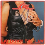 Keel Signed Lay Down The Law Album