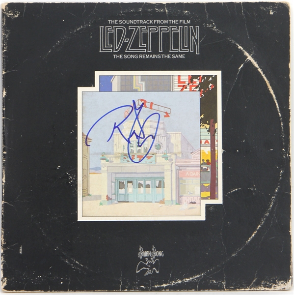 Led Zeppelin Robert Plant Signed “The Song Remains the Same” Album REAL