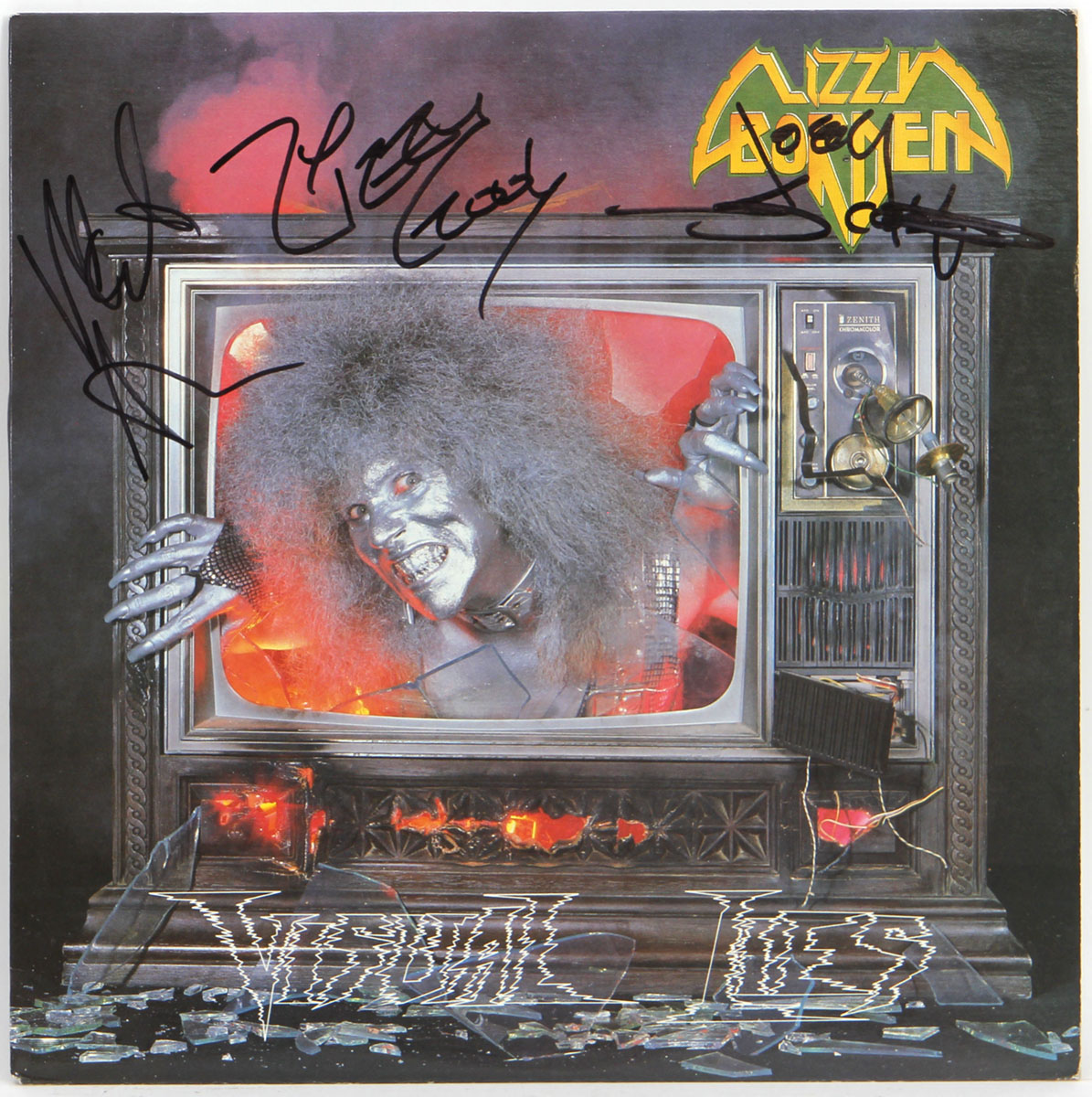 Lizzy Borden Signed Visual Lies Album Barnebys