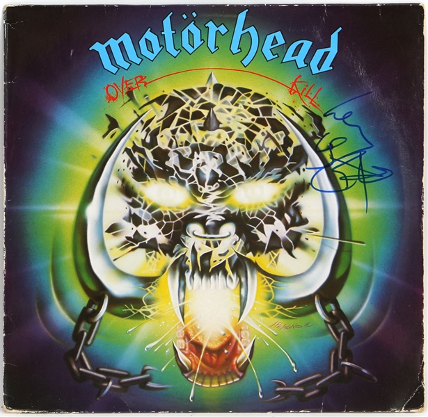Motorhead Signed "Over Kill" Album